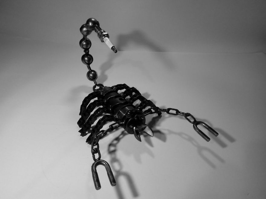 I Create Metal Sculptures From Things You Throw In The Garbage (10 Pics)
