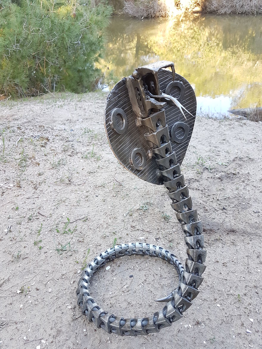 I Create Metal Sculptures From Things You Throw In The Garbage (10 Pics)