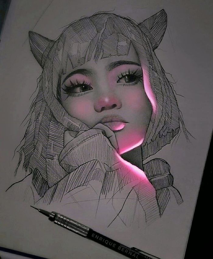 Mexican Artist Uses Unique Technique To Make His Drawings Glow, And The Result Is Mesmerizing Mexican Artist Uses Unique Technique To Make His Drawings Glow, And The Result Is Mesmerizing