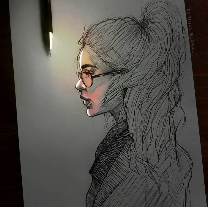 Mexican Artist Uses Unique Technique To Make His Drawings Glow, And The Result Is Mesmerizing Mexican Artist Uses Unique Technique To Make His Drawings Glow, And The Result Is Mesmerizing