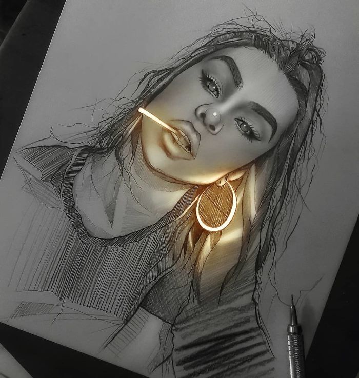 Mexican Artist Uses Unique Technique To Make His Drawings Glow, And The Result Is Mesmerizing Mexican Artist Uses Unique Technique To Make His Drawings Glow, And The Result Is Mesmerizing