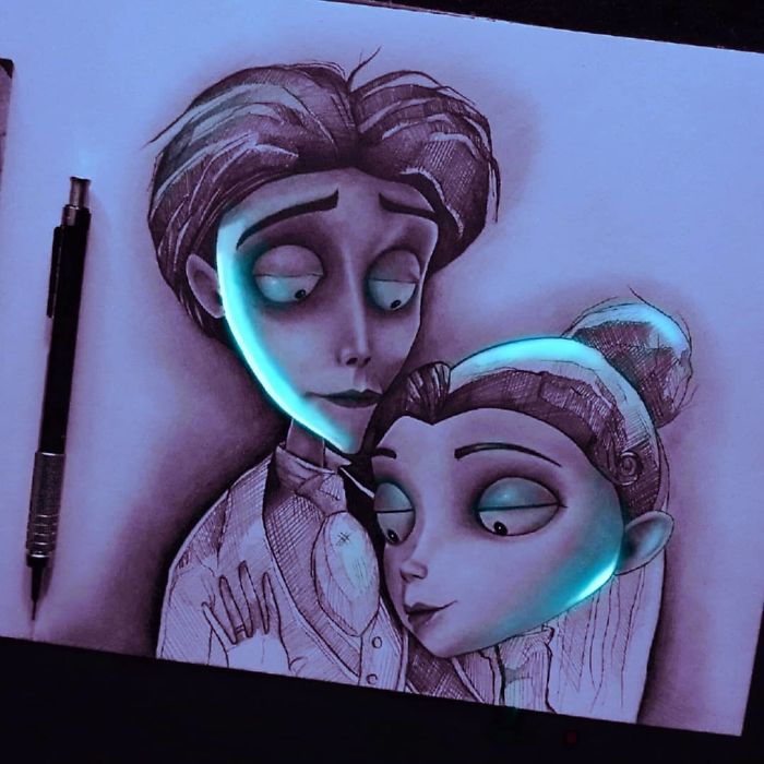 Mexican Artist Uses Unique Technique To Make His Drawings Glow, And The Result Is Mesmerizing Mexican Artist Uses Unique Technique To Make His Drawings Glow, And The Result Is Mesmerizing