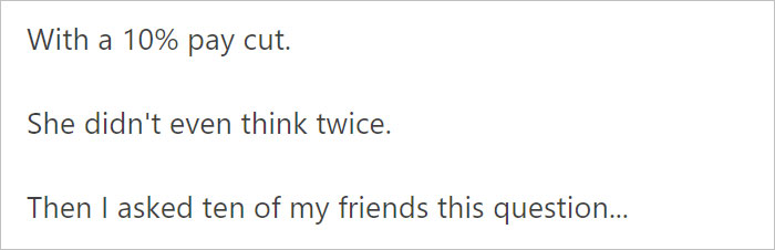 Woman Asks People If They Would Agree To 10% Pay Cut If They Could Work From Home, Here’s How They Responded Woman Asks People If They Would Agree To 10% Pay Cut If They Could Work From Home, Here’s How They Responded