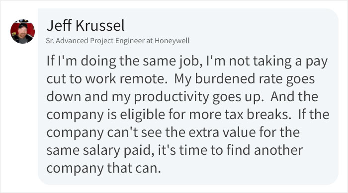 Woman Asks People If They Would Agree To 10% Pay Cut If They Could Work From Home, Here’s How They Responded Woman Asks People If They Would Agree To 10% Pay Cut If They Could Work From Home, Here’s How They Responded
