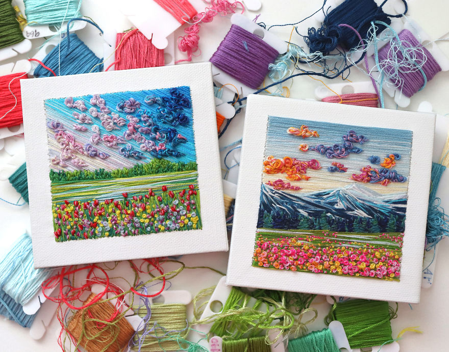 My 30 Vivid Landscapes Made With Thread (New Pics) My 30 Vivid Landscapes Made With Thread (New Pics)