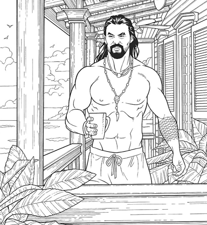 A ‘Jason Momoa Coloring Book’ Exists And It Is Supposed To Ease Your Stress A ‘Jason Momoa Coloring Book’ Exists And It Is Supposed To Ease Your Stress