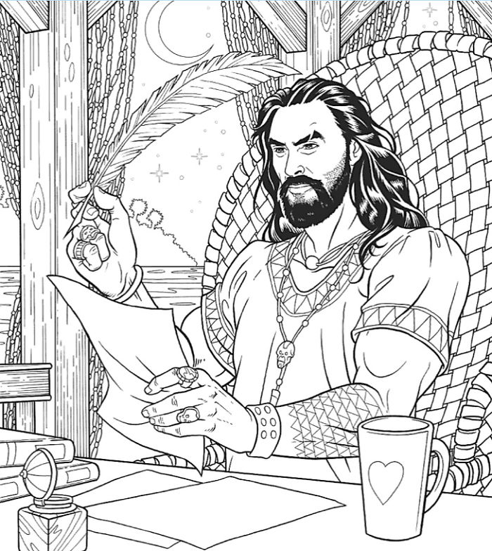 A ‘Jason Momoa Coloring Book’ Exists And It Is Supposed To Ease Your Stress A ‘Jason Momoa Coloring Book’ Exists And It Is Supposed To Ease Your Stress