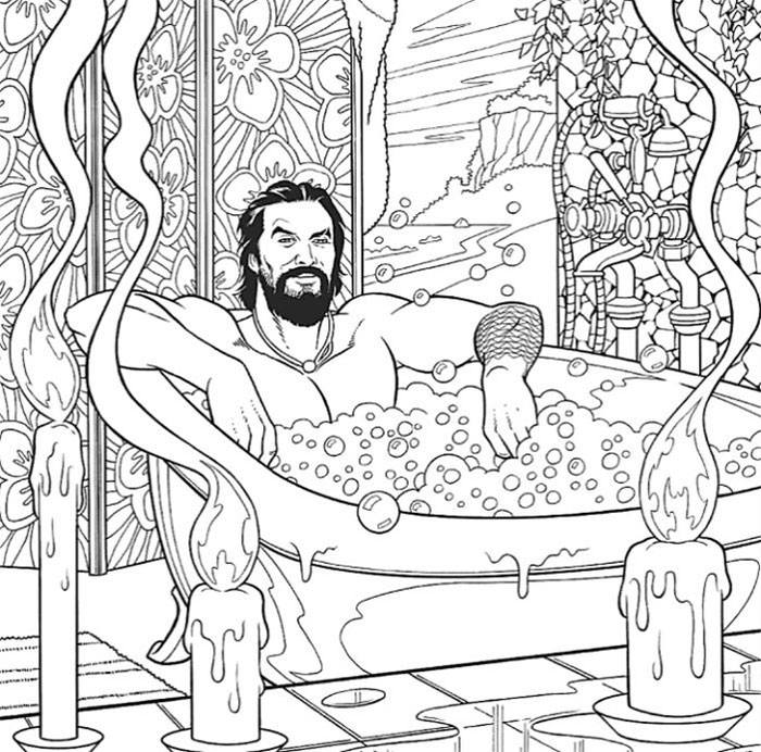 A ‘Jason Momoa Coloring Book’ Exists And It Is Supposed To Ease Your Stress A ‘Jason Momoa Coloring Book’ Exists And It Is Supposed To Ease Your Stress