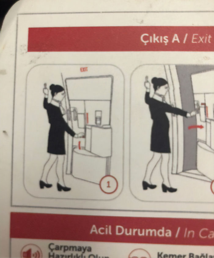 Turns Out Some Flight Safety Cards Are Beyond Hilarious, So Here Are 20 Of Them