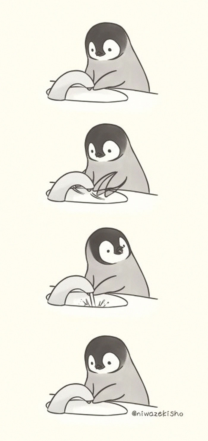 This Artist Draws Comics About A Little Penguin Who Fails At Basic Life Tasks, Except Being Super Cute (30 Pics) This Artist Draws Comics About A Little Penguin Who Fails At Basic Life Tasks, Except Being Super Cute (30 Pics)