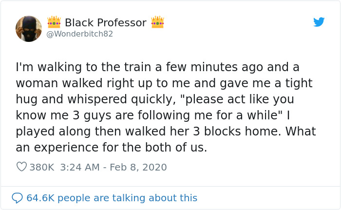 Woman Gets Followed Home By Three Strangers, Hugs This Black Guy And Asks Him To Help Her Woman Gets Followed Home By Three Strangers, Hugs This Black Guy And Asks Him To Help Her