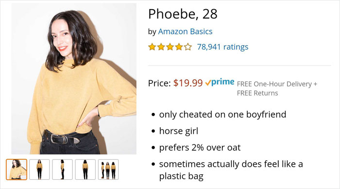Amazon Dating: Parody Website ‘Sells’ Hot Singles Near You, And Their Bios And Reviews Are Hilarious