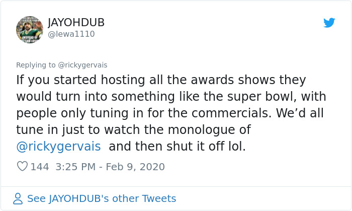 Someone Asks Ricky Gervais For His Opinion On The Oscars, The Comedian Doesn’t Hold Back And Roasts Celebs Once Again Someone Asks Ricky Gervais For His Opinion On The Oscars, The Comedian Doesn’t Hold Back And Roasts Celebs Once Again