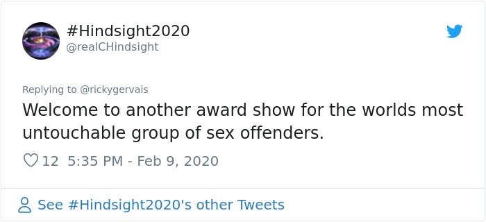 Someone Asks Ricky Gervais For His Opinion On The Oscars, The Comedian Doesn’t Hold Back And Roasts Celebs Once Again Someone Asks Ricky Gervais For His Opinion On The Oscars, The Comedian Doesn’t Hold Back And Roasts Celebs Once Again