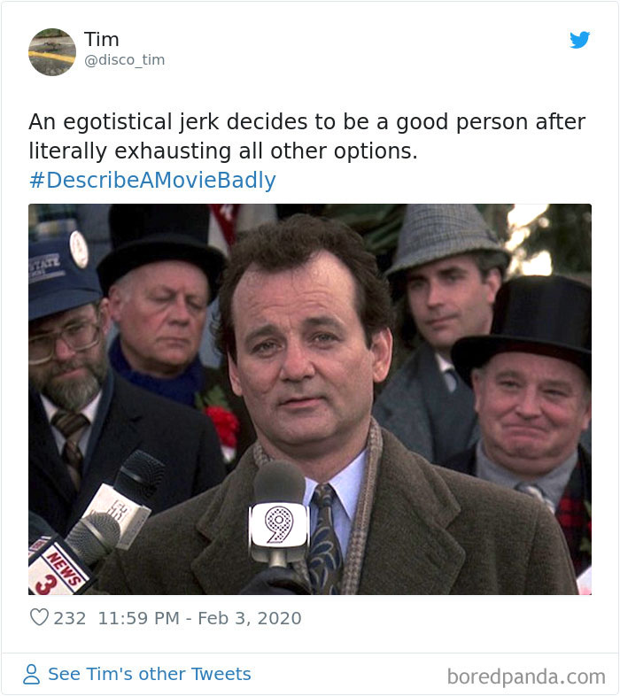 Jimmy Fallon Asks People To Sum Up Famous Movies Badly, And Twitter Delivers (35 Pics) Jimmy Fallon Asks People To Sum Up Famous Movies Badly, And Twitter Delivers (35 Pics)