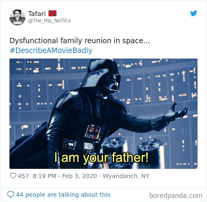 Jimmy Fallon Asks People To Sum Up Famous Movies Badly, And Twitter Delivers (35 Pics) Jimmy Fallon Asks People To Sum Up Famous Movies Badly, And Twitter Delivers (35 Pics)