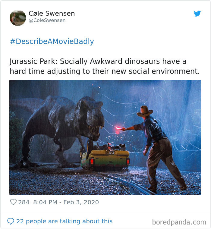 Jimmy Fallon Asks People To Sum Up Famous Movies Badly, And Twitter Delivers (35 Pics) Jimmy Fallon Asks People To Sum Up Famous Movies Badly, And Twitter Delivers (35 Pics)