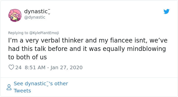 Guy Finds Out Not Everyone Has An Internal Monologue With Themselves And It Ruins His Day