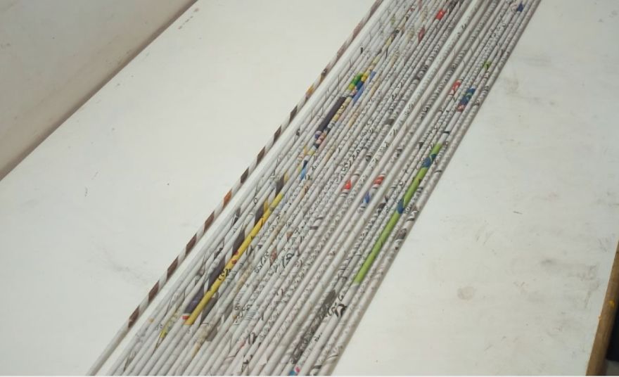 I Created A Bowl From Newspaper