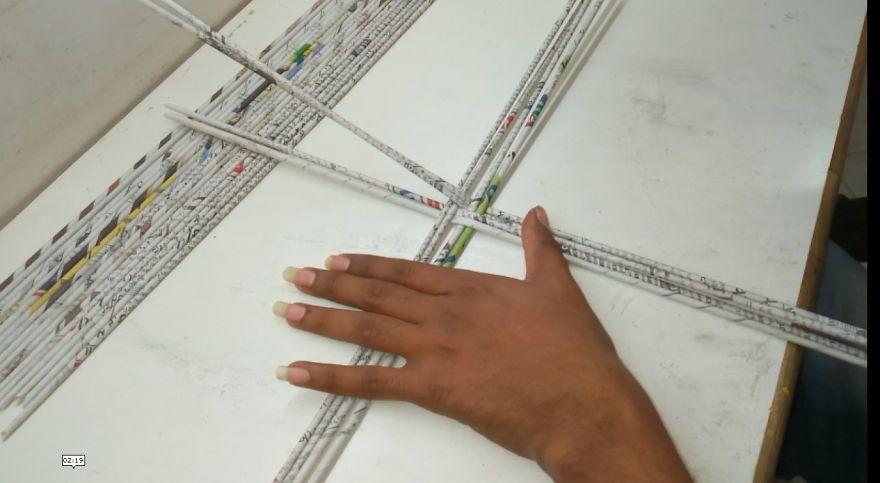 I Created A Bowl From Newspaper