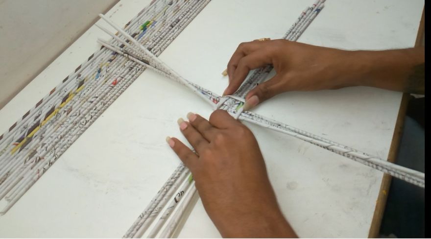 I Created A Bowl From Newspaper