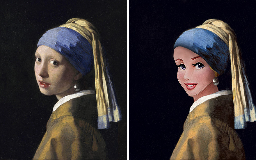 Artist Inserts Disney Characters Into Renaissance And Modern Paintings, The Results Are Oddly Fitting (12 Pics) Artist Inserts Disney Characters Into Renaissance And Modern Paintings, The Results Are Oddly Fitting (12 Pics)
