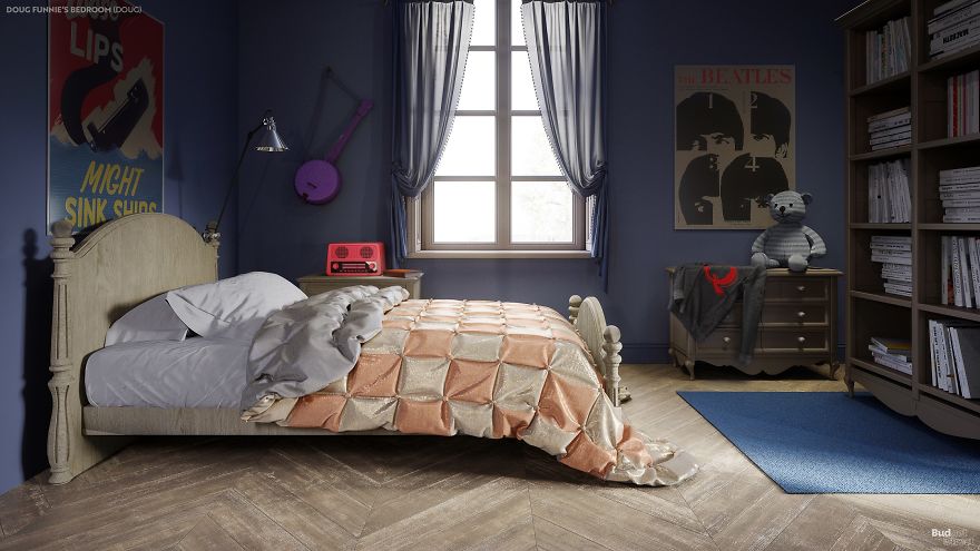 Interior Designers Show How 6 Iconic Cartoon Characters’ Bedrooms Would Look In Real Life Interior Designers Show How 6 Iconic Cartoon Characters’ Bedrooms Would Look In Real Life