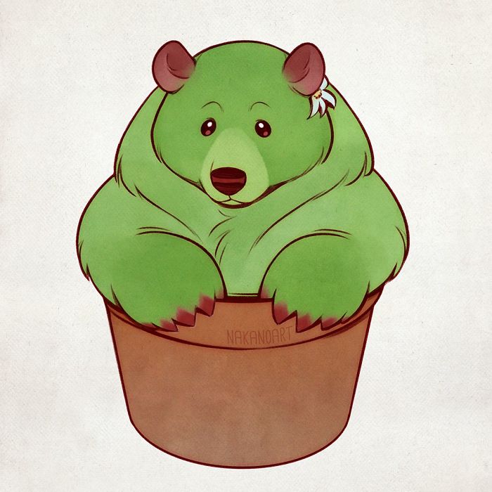 Artist Proves There’s No Boundaries To Creativity By Turning Bear’s Paw Succulent Into An Adorable Character Artist Proves There’s No Boundaries To Creativity By Turning Bear’s Paw Succulent Into An Adorable Character
