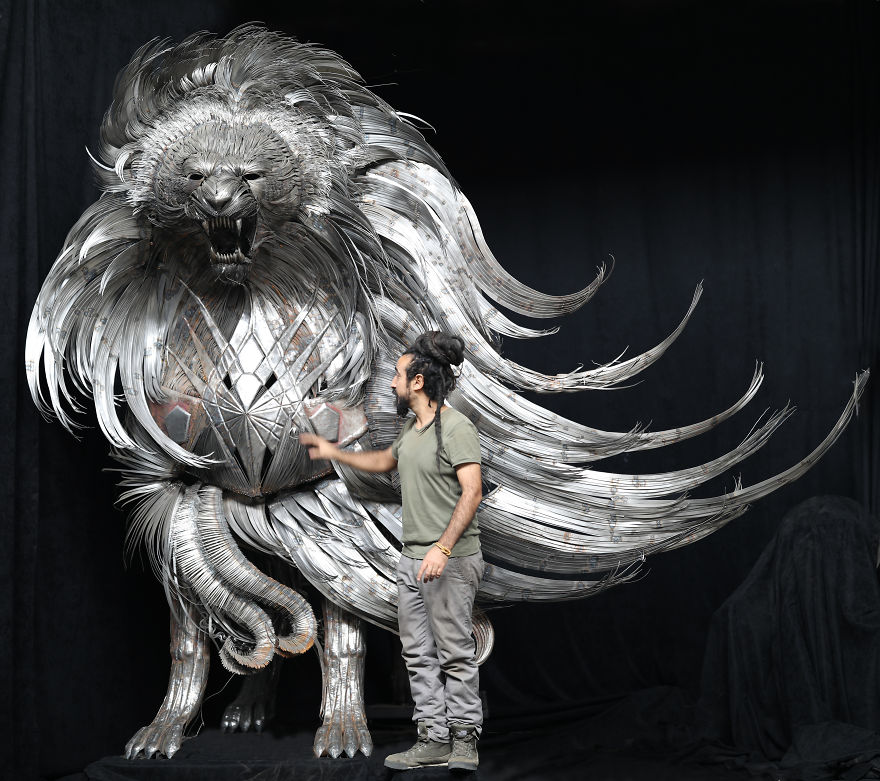 2 Years And 20,000 Welded Steel Pieces Later, I’ve Completed My Project Which Symbolizes The Threat Of Climate Change