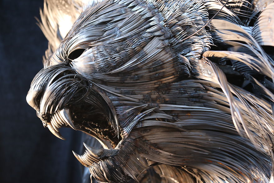 2 Years And 20,000 Welded Steel Pieces Later, I’ve Completed My Project Which Symbolizes The Threat Of Climate Change