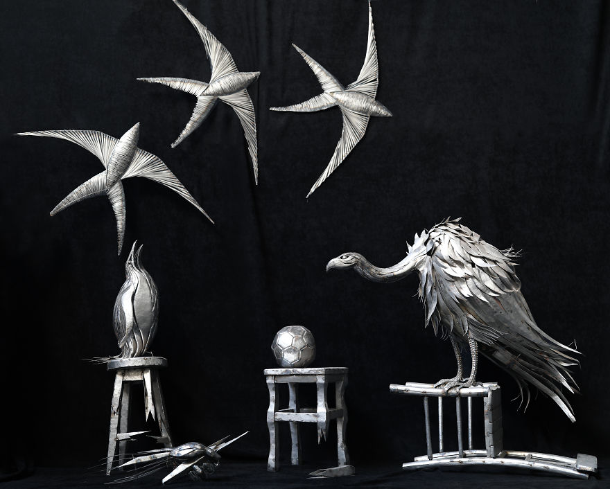 2 Years And 20,000 Welded Steel Pieces Later, I’ve Completed My Project Which Symbolizes The Threat Of Climate Change