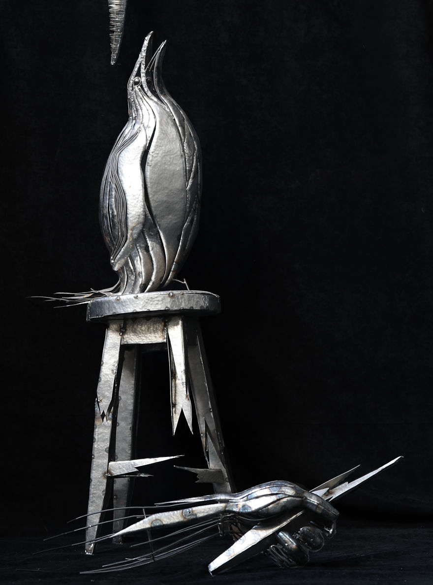 2 Years And 20,000 Welded Steel Pieces Later, I’ve Completed My Project Which Symbolizes The Threat Of Climate Change