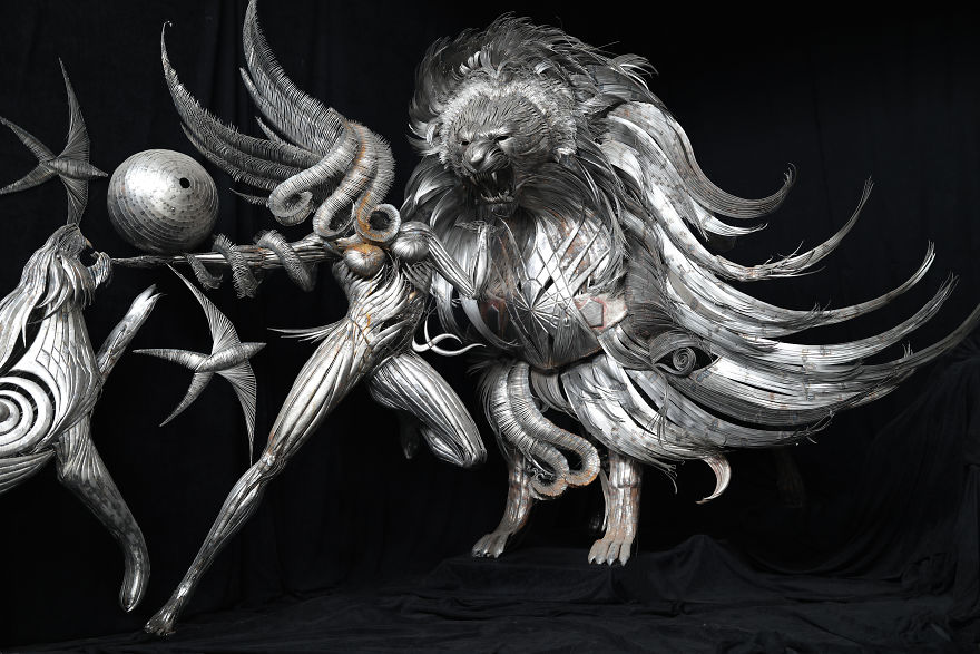 2 Years And 20,000 Welded Steel Pieces Later, I’ve Completed My Project Which Symbolizes The Threat Of Climate Change