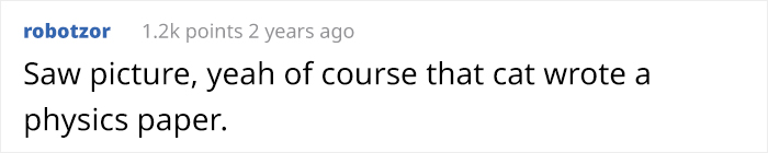 In 1975, This Cat Became A Co-Author Of An Academic Physics Paper On Atomic Behavior At Different Temperatures In 1975, This Cat Became A Co-Author Of An Academic Physics Paper On Atomic Behavior At Different Temperatures