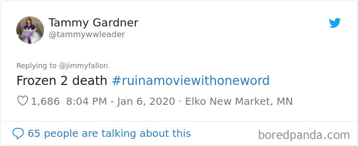 Jimmy Fallon Asks People To Ruin Movies With One Word And Here Are 55 Hilarious Responses Jimmy Fallon Asks People To Ruin Movies With One Word And Here Are 55 Hilarious Responses