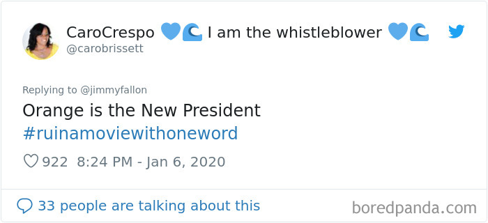 Jimmy Fallon Asks People To Ruin Movies With One Word And Here Are 55 Hilarious Responses Jimmy Fallon Asks People To Ruin Movies With One Word And Here Are 55 Hilarious Responses