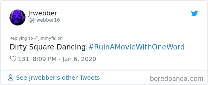 Jimmy Fallon Asks People To Ruin Movies With One Word And Here Are 55 Hilarious Responses Jimmy Fallon Asks People To Ruin Movies With One Word And Here Are 55 Hilarious Responses