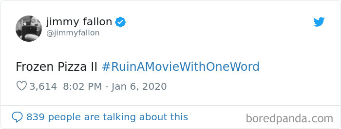 Jimmy Fallon Asks People To Ruin Movies With One Word And Here Are 55 Hilarious Responses Jimmy Fallon Asks People To Ruin Movies With One Word And Here Are 55 Hilarious Responses