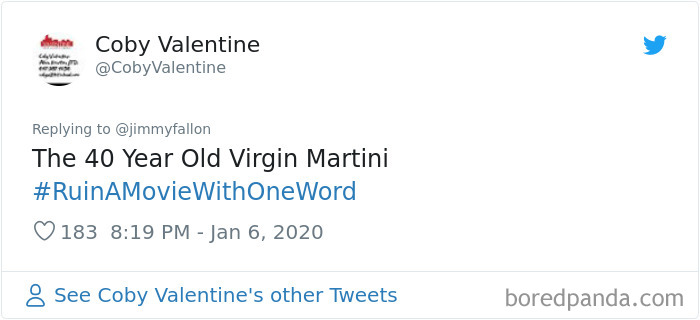 Jimmy Fallon Asks People To Ruin Movies With One Word And Here Are 55 Hilarious Responses Jimmy Fallon Asks People To Ruin Movies With One Word And Here Are 55 Hilarious Responses