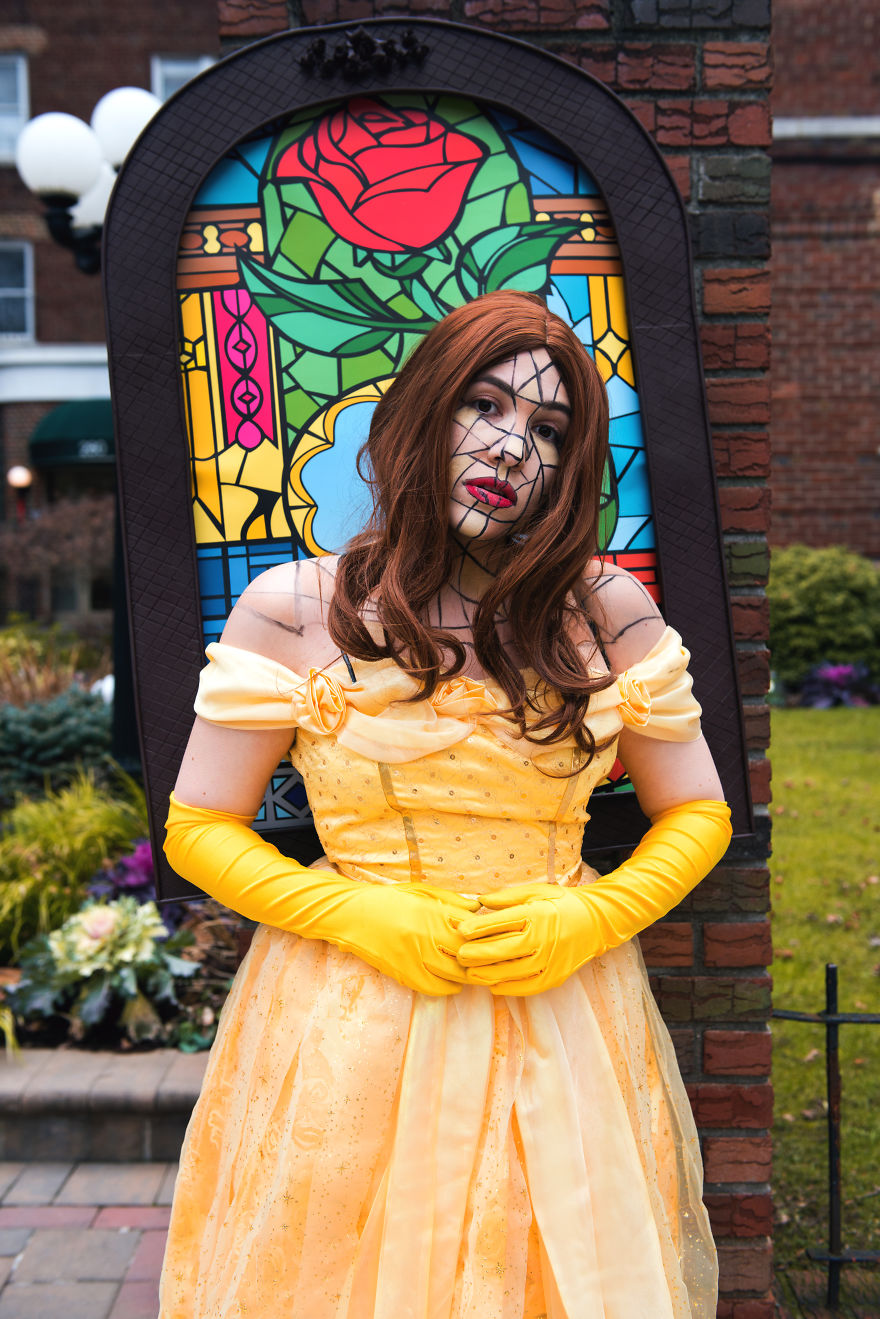 Our Disney Princess Belle Stained Glass Cosplay Our Disney Princess Belle Stained Glass Cosplay