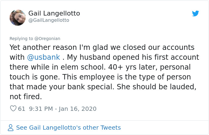 US Bank’s Mistake Leaves Guy Broke On Christmas So This Kind Employee Helps Him Out, Gets Fired For It US Bank’s Mistake Leaves Guy Broke On Christmas So This Kind Employee Helps Him Out, Gets Fired For It