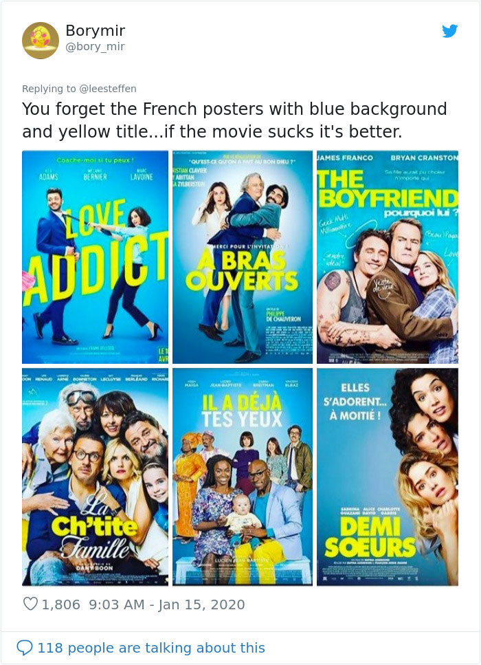 Twitter Thread Shows There&#8217;s 20 Types Of Movie Posters And Now We Can&#8217;t Unsee Them