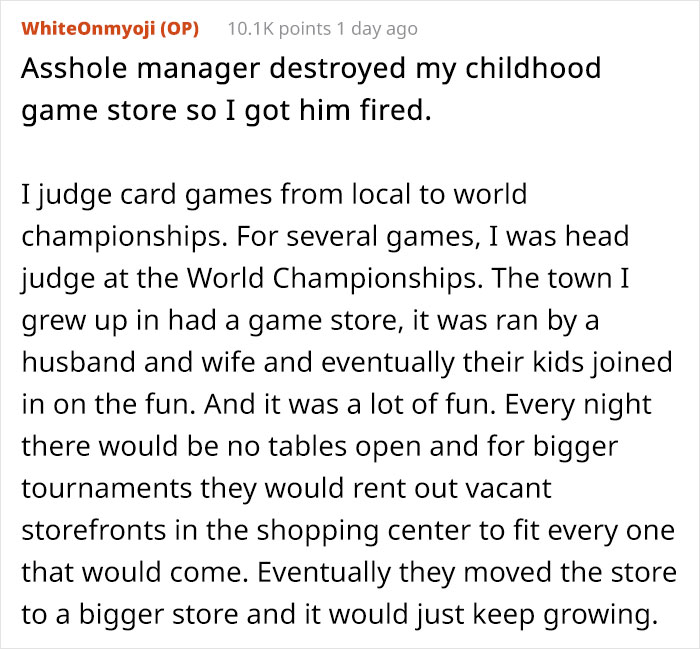 Jerk Manager Ruins People’s Beloved Game Store, Ends Up Being Exposed And Fired Jerk Manager Ruins People’s Beloved Game Store, Ends Up Being Exposed And Fired