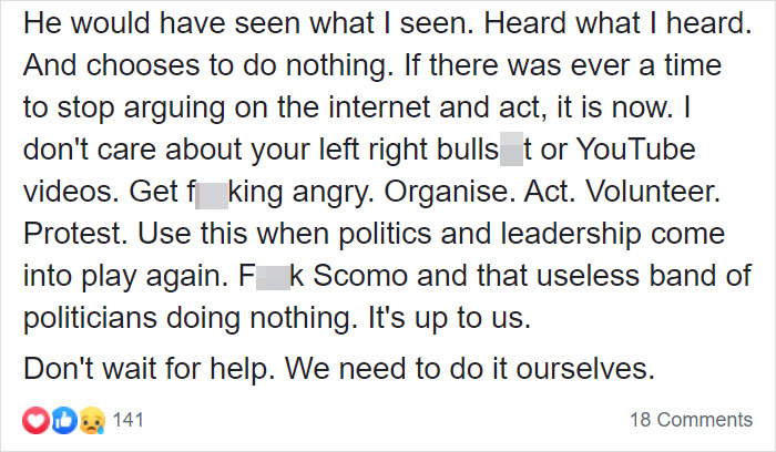 Volunteer Paints A Picture Of How Terrifying The Bushfires Actually Are Volunteer Paints A Picture Of How Terrifying The Bushfires Actually Are