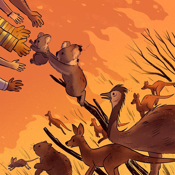 32 Artists From All Over The World Pay Respect To The Australian Bushfires With Beautiful Art 32 Artists From All Over The World Pay Respect To The Australian Bushfires With Beautiful Art