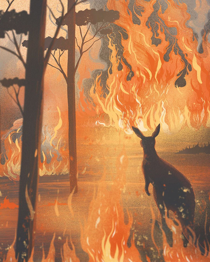 32 Artists From All Over The World Pay Respect To The Australian Bushfires With Beautiful Art 32 Artists From All Over The World Pay Respect To The Australian Bushfires With Beautiful Art
