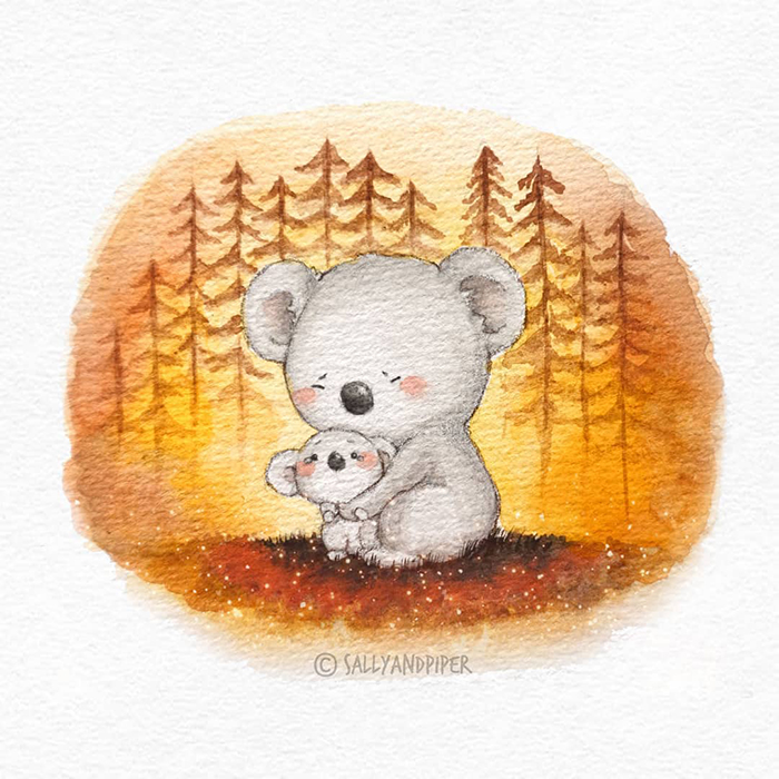 32 Artists From All Over The World Pay Respect To The Australian Bushfires With Beautiful Art 32 Artists From All Over The World Pay Respect To The Australian Bushfires With Beautiful Art