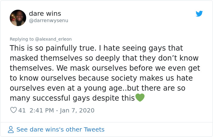 Twitter Thread About How Queer People Are Forced To Create Defense Mechanism And Sacrifice Authenticity Goes Viral