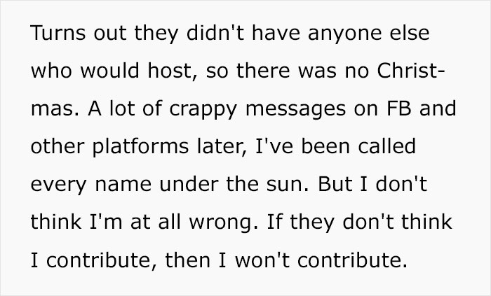 Parents Tell Their Daughter They’re Removing Her From The Will Because She Has No Kids, So She Ruins Their Holidays Parents Tell Their Daughter They’re Removing Her From The Will Because She Has No Kids, So She Ruins Their Holidays