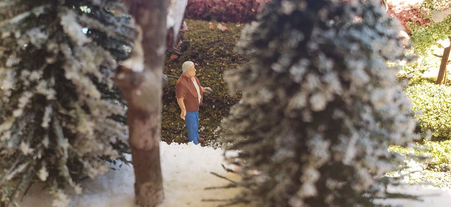 I Created A Ho Scale Scene With Spring And Winter